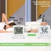 Desk Table Clocks Geevon Smart Night Light Small Digital Alarm Clock With 2 Increasing Beep AlarmIndoor TemperatureTable Clock For Bedroom Beds YQ240118