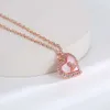 Viviennelies Heart Fritillaria Saturn Sparkling Diamond Halsband Kvinnors trendiga krage Kedjedesigner Jeweler Westwood för kvinna högkvalitativa semestergåvor