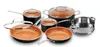 Cookware Sets Pots And Pans Set 10 Pieces With Nonstick Ceramic Coating Stock Steamer Insert Black