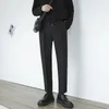 Hommes costume Pantalon mince mode coréenne décontracté classique Blazer Vintage bureau Pantalon Homme élégant hommes Pantalon formel 240117