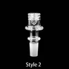 3 Stijlen 20mm 25mmOD Flat Top Domeless Roken Quartz Enail Banger 10mm 14mm 18mm Mannelijke Vrouwelijke E Nagels Voor Glas Waterpijpen Dab Rigs Pijpen