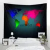 Tapestries World map print tapestry bohemian colorful mandala wall hanging beach towel blanket yoga sleeping mat home decorationvaiduryd