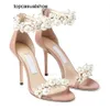 JC Jimmynessity Choo Women Shoes Maisel för sandaler Famous Pearls Designer Crystal-embellished Pumps Feminine Perfect High Heel Lady Dress Eu35-43.box