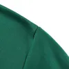 女性のパーカー女性スウェットシャツカジュアルスタイリッシュな長袖の長袖の緑の衣装トップスクルーネック