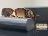 قناع مصمم هندسي نظارة شمسية للنساء رجاليين فاخرة شاطئ الشاطئ Goggle Senior Glasses UV400 Eyeglasses Frame Vintage Metal Jumbo Sun Glasse with Box