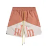 New 2024 designer shorts r h u d e shorts summer fashion Nylon beach pants men high quality street wear red blue black purple pants mens short