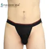 Cuecas masculinas 4 pares sexy 100 seda natural malha breve biquíni de corda para tamanho US S M L XL XXL 240117