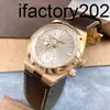 Top VacherinConstantinns Watch Automatic Movement ZF Factory Superclone Jiangshi Dandun Four Series Série 18K Gold Rose Gold (avec sangle supplémentaire)