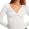 T-shirts pour femmes Femmes Casual Impression Athlétique Chemise à manches longues Summer Femme Tees Coton Active Wear Tops