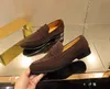 Suede echte jurk Loafers Men Designer Leermode Business Casual Party Wedding Slip-on Formal Office Shoes Flats 897