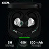 Hörlurar CCA BTX trådlösa hörlurar Ear Hook Module BluetoothCompatible 5.2 Headset Hifi Sport Game True Wireless Bluetooth Hörlurar