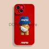 Obudowy telefonu komórkowego Minimalistyczna kreskówka Fun Bear Case na iPhone 14 13 12 11 Pro Max Mini X XR XS 7 8 Luksusowy Shockproof Soft Silikonowa okładka J240118