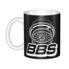 Mugs Bbs Racing 3pcs Coffee DIY Personalized Ceramic Tea Milk Mug Outdoor Work Camping Beer Cups