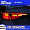 Per Honda Civic X G11 Fanale posteriore a LED 22-23 Gruppo fanale posteriore Streamer dinamico Indicatore di direzione Freno Retromarcia Parcheggio Luci di marcia
