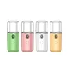 Portable Nano Hydrating Sprayer Beauty Face Humidifier Mini Rechargeable Cold Spray Mist Maker Fogger Humidifier Macaron Alcohol Sprayer LL