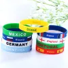 Bracciale da calcio Tema commemorativo Ispiratore Bandiera nazionale Souvenir Accessori per tifosi Bracciale sportivo Qatar per regalo