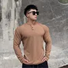 Men's T Shirts Shirt Sports Long Sleeved T-shirt Basketball Running Fitness Training Suit Texture Pattern Casual Clothing