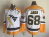 Penguins di ritorno a ritorno di Pittsburgh Hockey retrò 68 Jaromir Jagr Jersey Classic CCM Black Bianco Blue Giallo Giallo COMUNITO DELLA STRUMA