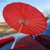 Regenschirme Hochzeit Roter Regenschirm aus geöltem Papier Hanfu-Regenschirm Frau im chinesischen Stil Hochzeit Seidenschirm Dekoration Sonnenschirm Paraguas Sombrilla