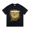 Spider Web Men's T-shirt Designer Sp5der Camisetas Femininas Moda 55555 Mangas Curtas Estrela Mesmo Estilo Marca Solta Impressa Dejt