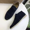 Designer-Kleiderschuhe für Damen, Herren, 10A-Slipper, 35–47, flache Absätze, hochwertige weiche Kaschmir-Schuhe, klassischer Schnallenstil, handgefertigt, atmungsaktiv, bequem, Freizeitschuh mit Box