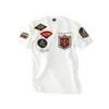 T-shirt à manches courtes pour hommes, nouveau badge brodé en coton de haute qualité, style militaire, style jour