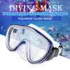 Accessori per l'immersione Occhiali da nuoto regolabili per donna Uomo Sport acquatici Snorkel Occhiali da sub Occhiali da sub antiappannamento per lo snorkeling con maschera nasale YQ240119