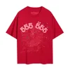 Spider Web Men's T-Shirt Designer SP5DER Women's T-koszulki Moda 55555 Krótkie rękawy Brand Star Drukuj Hip Hop Para Casual 0a8h