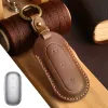 Auto Smart Key Cover Case für Leading Ideal Li ONE Auto L9 L8 2022 2023 Schlüsselanhänger Halter Echtleder Shell Protector