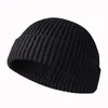 Бейсбольная кепка, мягкая акриловая зимняя женская вязаная вязаная шапка, мужская теплая для женщин модная короткая козырек