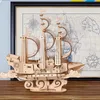 Craft Tools DIY Cruise Ship Wood Puzzles Set 3D Building Bricks Constructions Blocks Kits Assembled Boat Crafts Models To Build YQ240119