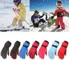 Children Skiing Cycling Gloves Thick Warm Mittens Waterproof Windproof Outdoor Sports Snowboard Gloves for Kids Girls Boys 240118