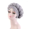 Etniska kläder afrikansk headwrap hat kvinna auto gele huvud 2024 redan handgjorda mössa kvinnor Braid Turban Muslim Beanie Hair Accessories