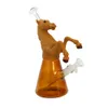 Narguilés Verre et Silicone Fond Battle Steed Style Pipe à Eau Narguilé Dab Rig Bong Pipes à Fumer Incassables Accessoires Produits de Fumée de Tabac avec Bol