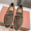 Обувь Loro Дизайнерская Мужская Женская Повседневная Обувь Loro Piano Shoes Черный Коричневый Синий Красный Летние Замшевые Прогулки Подвески Для Отдыха На Открытом Воздухе Женские Кроссовки Размер 36-43U1ER