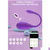 Higiene femenina Kegel Balls para mujeres que aprietan el dispositivo inteligente de fortalecimiento del piso Peic con controlador de aplicación Ejercitador Salud Drop de D Dhuwd