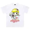 T-shirt das mulheres Y2K Camiseta Harajuku Animação dos desenhos animados Impressão T-shirt de manga curta Homens Mulheres Novo Hip Hop japonês Oversized Tops Streetwearephemeralew