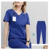 Zweiteilige Damen-Hosen, OP-Overall, medizinische Uniform, zweiteilige Hosen, Krankenhaus-Arbeitskleidung, Gesundheit, Krankenschwester, Zahnärzte, Operationssaal, Dheun