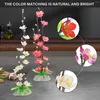 Dinnerware Sets 4 Pcs Artificial Plants Flowers Sushi Dish Decoration Plastic Lotus Sashimi Decorative Fake Simulation