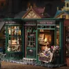 الفنون والحرف DIY Magic House Model Wooden Guzzle Miniature Dollhouse مجموعات مع أضواء الأثاث Doll Houses Toy للبالغين هدايا عيد ميلاد YQ240119