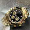 Marka moda mechaniczna zegarek męski Wysokiej jakości trzy koło 40 mm det designerski pasek ze stali nierdzewnej