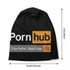 Basker pornhubs logotyp Bonnet Hat Sticking Hatts Män kvinnor coola unisex stannar hemma spara liv varma vinter beanies mössa