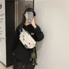 Sacs banane décontractés sac de messager mode pour hommes petit sac Version coréenne loisirs sac à bandoulière unique étudiant femme sac de taille sac de poitrine de sport
