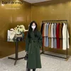 Maxmaras Coat Cashmere Designer Manuela Top Quality Mara101801 Cashmere Green High End Double Breasted ull Long