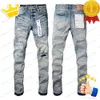 Calças Mens Roxo Jeans Denim Jeans Designer Jean Homens Calças Pretas High-End Qualidade Design Reto Retro Streetwear Casual Sweatpants Designers Corredores Pant 24