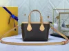 Women Designer TOTE Bag luksurys mini torebki brązowe kwiaty liste