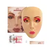 Makeup Tools Face Reusable Practice Mask Board Eye Pad Sile Bionic Skin Practice Mannequin för nybörjare Skönhet Tattoo Tool Drop Deli Dham3