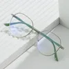 サングラスカラーガラスアンチグレアUVレイティーグラスワーキングオフィスビジネスのための変更レンズ付き眼鏡