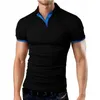 Polos pour hommes 2024 été décontracté à manches courtes Polo costume respirant chemise coton luxe hommes hauts col chemises d'affaires