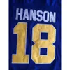 Hanson Brothers Charlestown Hockey #16 Jack #17 Steve #18 Jeff Slapshot Film Jerseys Ed Free Shipping 8053